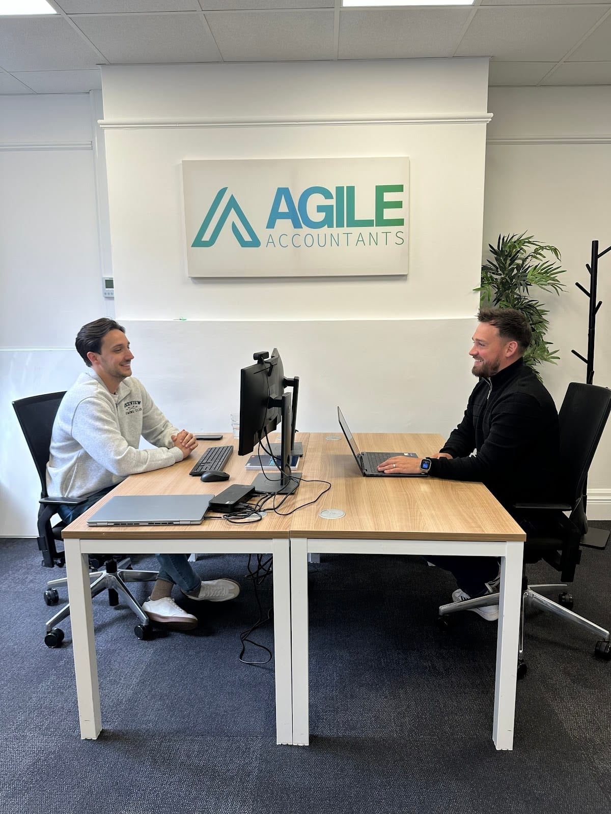 Agile Accountants headquarters exterior signage and consultation building in Birmingham